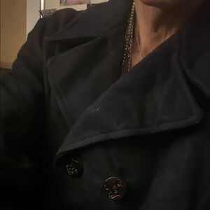Stylish Black Peacoat